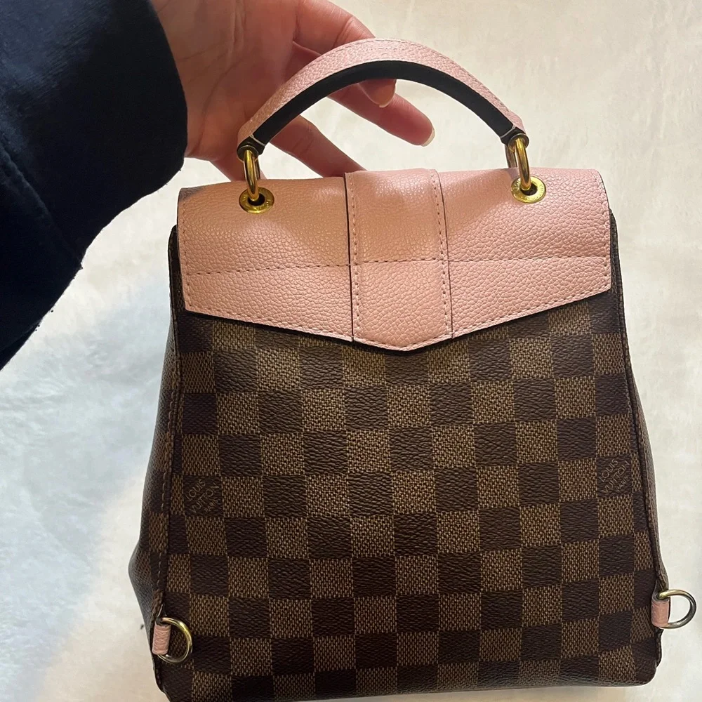 Louis Vuitton Clapton backpack Mongolian pink color